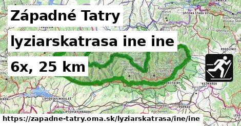 Západné Tatry Lyžiarske trasy iná iná