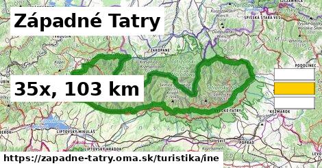 Západné Tatry Turistické trasy iná 