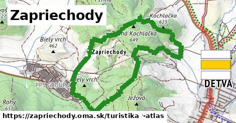 Zapriechody Turistické trasy  