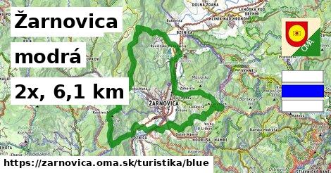 Žarnovica Turistické trasy modrá 