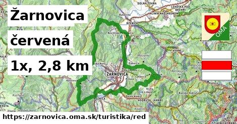 Žarnovica Turistické trasy červená 