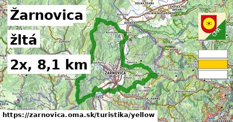 Žarnovica Turistické trasy žltá 