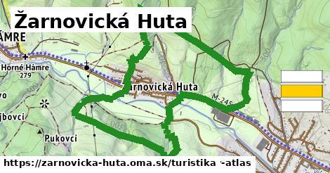 Žarnovická Huta Turistické trasy  