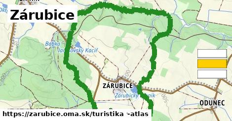 Zárubice Turistické trasy  