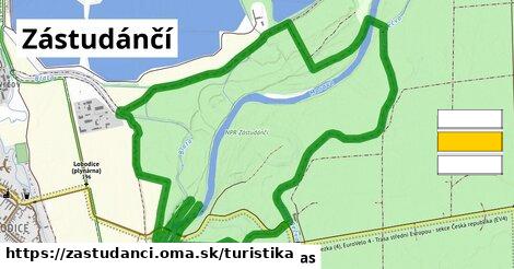 Zástudánčí Turistické trasy  
