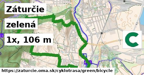 Záturčie Cyklotrasy zelená bicycle