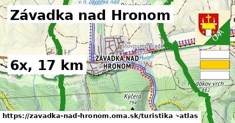 Závadka nad Hronom Turistické trasy  