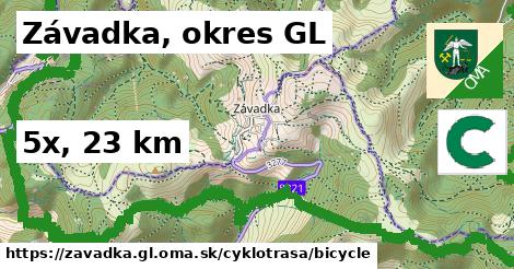 Závadka, okres GL Cyklotrasy bicycle 