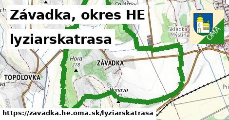 Závadka, okres HE Lyžiarske trasy  