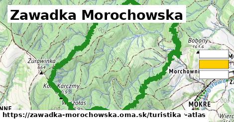 Zawadka Morochowska Turistické trasy  