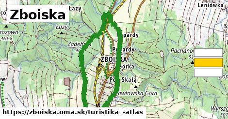 Zboiska Turistické trasy  