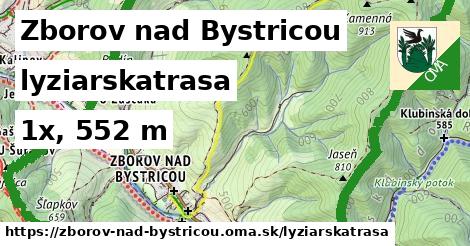 Zborov nad Bystricou Lyžiarske trasy  