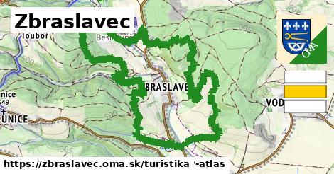 Zbraslavec Turistické trasy  