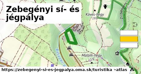 Zebegényi sí- és jégpálya Turistické trasy  