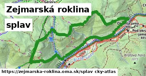 Zejmarská roklina Splav  