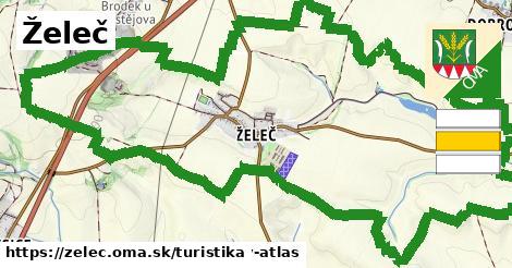 Želeč Turistické trasy  