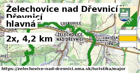 Želechovice nad Dřevnicí Turistické trasy hlavná 