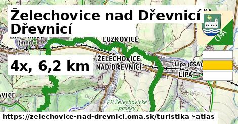 Želechovice nad Dřevnicí Turistické trasy  