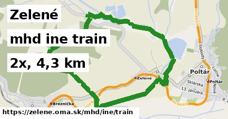 Zelené Doprava iná train