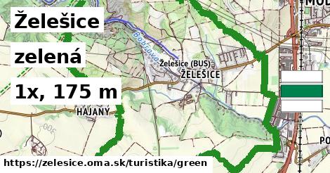 Želešice Turistické trasy zelená 