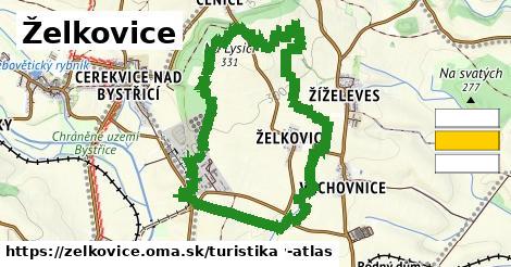 Želkovice Turistické trasy  