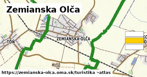 Zemianska Olča Turistické trasy  