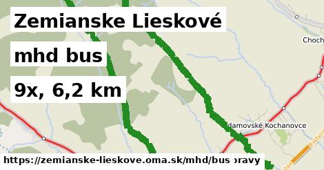 Zemianske Lieskové Doprava bus 