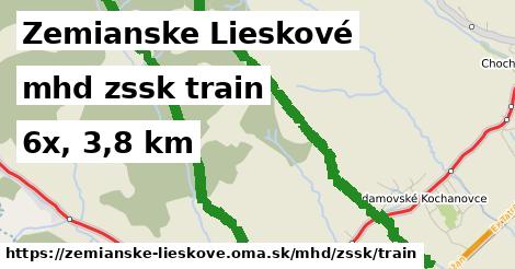 Zemianske Lieskové Doprava zssk train