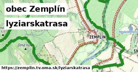 obec Zemplín Lyžiarske trasy  