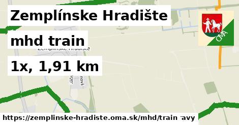 Zemplínske Hradište Doprava train 