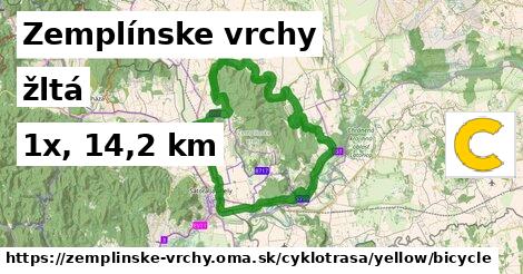 Zemplínske vrchy Cyklotrasy žltá bicycle