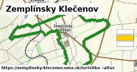 Zemplínsky Klečenov Turistické trasy  