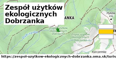 Zespół użytków ekologicznych Dobrzanka Turistické trasy  