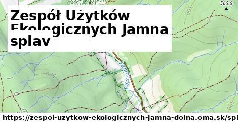 Zespół Użytków Ekologicznych Jamna Dolna Splav  