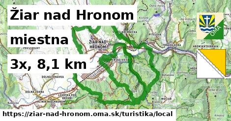 Žiar nad Hronom Turistické trasy miestna 