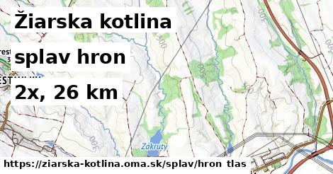 Žiarska kotlina Splav hron 