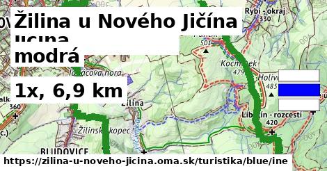 Žilina u Nového Jičína Turistické trasy modrá iná