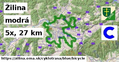 Žilina Cyklotrasy modrá bicycle