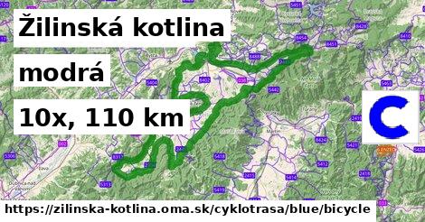 Žilinská kotlina Cyklotrasy modrá bicycle