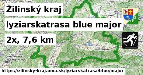Žilinský kraj Lyžiarske trasy modrá hlavná