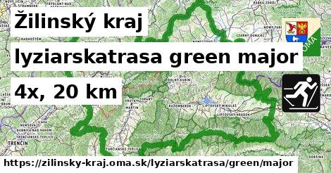 Žilinský kraj Lyžiarske trasy zelená hlavná