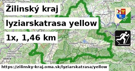 Žilinský kraj Lyžiarske trasy žltá 