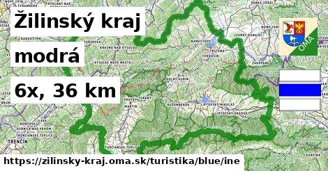 Žilinský kraj Turistické trasy modrá iná