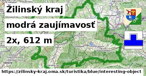 Žilinský kraj Turistické trasy modrá zaujímavosť