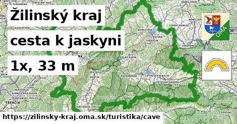 Žilinský kraj Turistické trasy cesta k jaskyni 