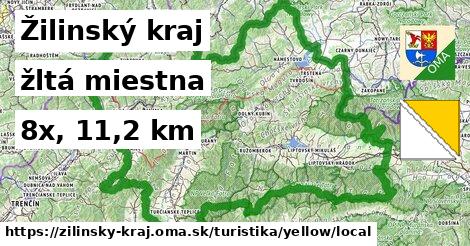 Žilinský kraj Turistické trasy žltá miestna