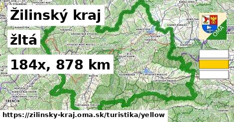 Žilinský kraj Turistické trasy žltá 