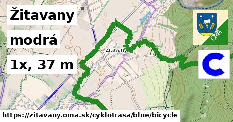 Žitavany Cyklotrasy modrá bicycle