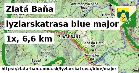 Zlatá Baňa Lyžiarske trasy modrá hlavná