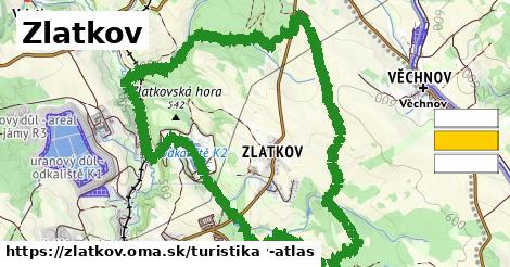 Zlatkov Turistické trasy  